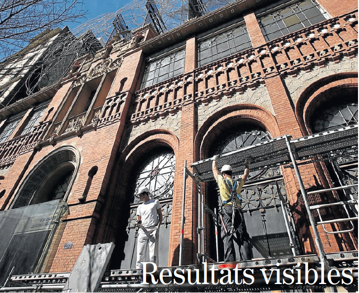 L’empresa Groc restaura la façana de la Fundació Antoni Tàpies