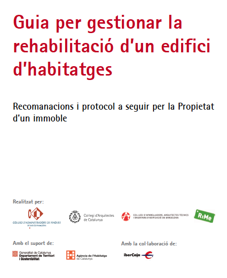 Guia per gestionar la rehabilitació d'un edifici d'habitatges 